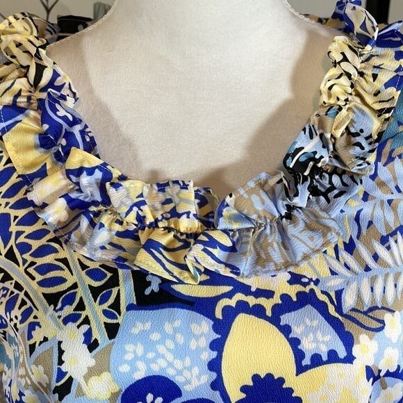 Talbot’s ruffle neck tank top blouse, size L - Picture 2 of 8